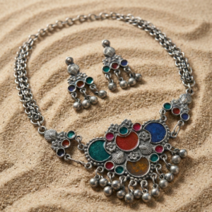 Oxidised Tribal Choker